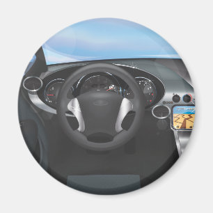 Sportwagen-Armaturenbrett Magnet