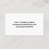 Sportwagen | Auto-Logo | Metallischer Hintergrund Visitenkarte (Rückseite)