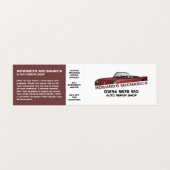 Sportwagen, Auto Mechanik & Reparaturen, im Detail Visitenkarten (Außenseite Aufgefaltet)