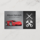 Sportwagen | Auto Shop | Pistolen Wrenches Visitenkarte (Vorderseite)