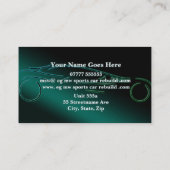 Sportwagen Bergung und Wiederaufbau, Luxus Visitenkarte (Rückseite)