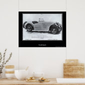 Sportwagen der 30er Jahre - Print Poster (Küche)
