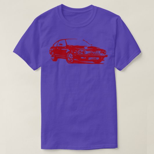 Sportwagen gtv6 in alfa rot T-Shirt (Design vorne)