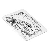 Sportwagen im Grünen mit Igel Magnet (Rechte Seite)