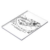 Sportwagen im Grünen mit Igel Notizblock (Linke Seite)