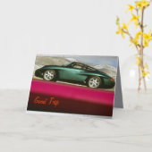 Sportwagen Karte (Gelbe Blume)