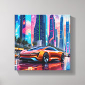 Sportwagen Leinwanddruck (Vorderseite)