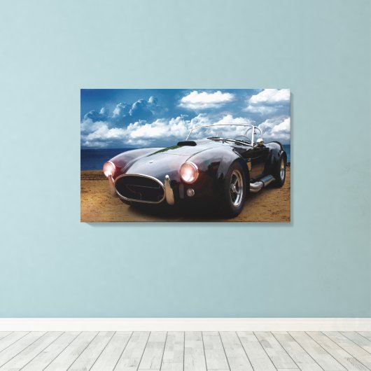 Sportwagen Leinwanddruck (Insitu (Holzboden))