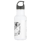 Sportwagen mit Igel St Edelstahlflasche (Vorderseite)