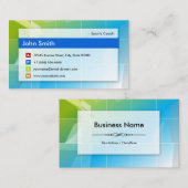 Sportwagen - Modernes Mehrzweck Visitenkarte (Vorne/Hinten)