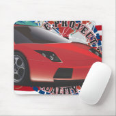 Sportwagen Mousepad (Mit Mouse)