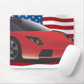 Sportwagen Mousepad (Mit Mouse)