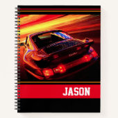 Sportwagen Notizblock (Vorderseite)