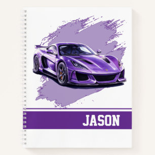 Sportwagen Notizbuch
