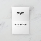 Sportwagen Racing Happy Geburtstag Feier Party Karte (Innenseite)