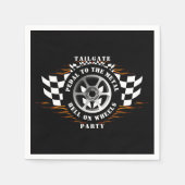 Sportwagen Racing Tailgate Party Race Day Supplies Serviette (Vorderseite)