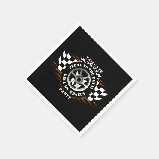 Sportwagen Racing Tailgate Party Race Day Supplies Serviette (Ecke)