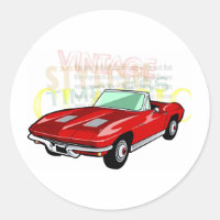 Sportwagen Red Corvette Stingray oder Sting Ray