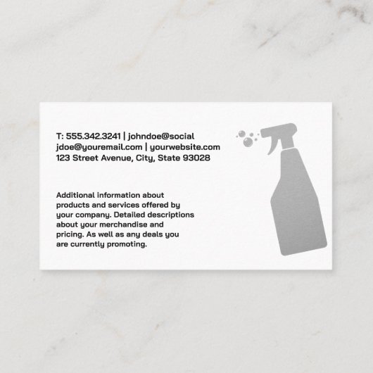 Sportwagen | Seifenblasen | AUTO Visitenkarte (Rückseite)