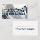 Sportwagen | Seifenblasen | Sprühflasche Visitenkarte (Vorne/Hinten)