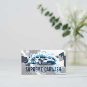 Sportwagen | Seifenblasen Visitenkarte (Stehend Vorderseite)