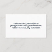 Sportwagen | Seifenblasen Visitenkarte (Rückseite)