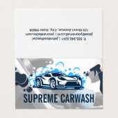 Sportwagen | Seifenblasen Visitenkarten (Außenseite Aufgefaltet)