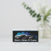 Sportwagen waschen | Soap Suds Visitenkarte (Stehend Vorderseite)
