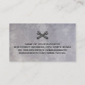 Sportwagen | Wrench Logo Visitenkarte (Rückseite)