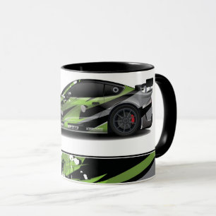 Sportwagen Zwei-Tone-Kaffee-Tasse Tasse