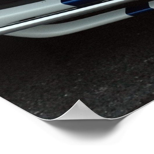 Sportwagendesign Poster (Ecke)