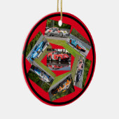 Sportwagenrennen Keramik Ornament (Rechts)