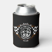 Sportwagenteam Checkered Flag Flames Pro Dosenkühler (Kanne Vorderseite)