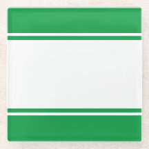 Sporty 70er Bright Kelly Green White Racing Streif