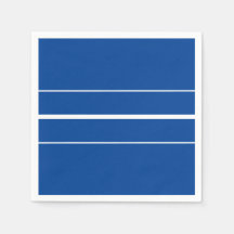 Sporty 70er Deep Blue Sleek White Racing Stripes