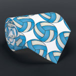 Sporty Baby Blue und White Volleyball Krawatte<br><div class="desc">Herren Volleyball Sport Necktie. ⭐ Dieses Produkt ist zu 100% benutzerdefinierbar. Grafiken und/oder Text können gelöscht, verschoben, verändert, verändert, gedreht usw... 99% meiner Designs in meinem Geschäft sind in Schichten gemacht. Damit können Sie die Größe und den Text der Grafik und des Textes so anpassen, dass sie perfekt zu jedem...</div>