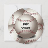Sporty Baseball Baby Sprinkle Doppelseitig Einladung (Vorderseite)