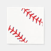 Sporty-Baseball Classic Red & White Sports Themed Serviette (Vorderseite)