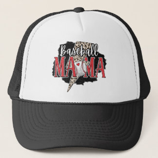 Sporty Baseball Mama Vibes Trucker Hat Truckerkappe