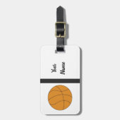 Sporty Basketball Gepäckanhänger (Vorderseite vertikal)