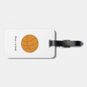 Sporty Basketball Gepäckanhänger (Rückseite horizontal)