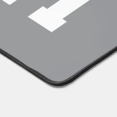 Sporty Big Bold TEAM White Text On Light Gray Schreibtischunterlage (Ecke)