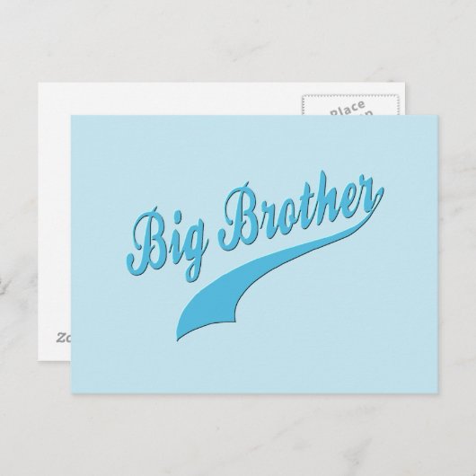 Sporty Big Brother Postkarte (Vorne/Hinten)
