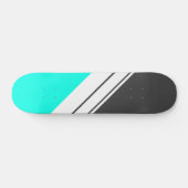 Sporty Black Aqua Skateboard (Horizontal)