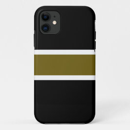 Sporty Black Golden Olive Case-Mate iPhone Hülle