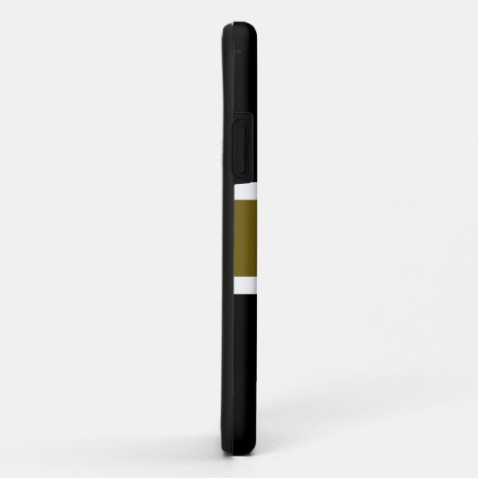 Sporty Black Golden Olive Case-Mate iPhone Hülle (Hinten/Rechts)