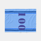 Sporty Blue Fleecedecke (Vorderseite (Horizontal))