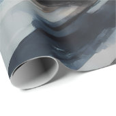Sporty Blue Racing Auto Geschenkpapier (Rolleneckpunkt)