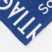 Sporty Blue Yellow Name Wiederholung Muster Stadio Fleecedecke (Ecke)