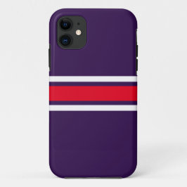 Sporty Bold Lila, hellrote Streifen Case-Mate iPhone Hülle